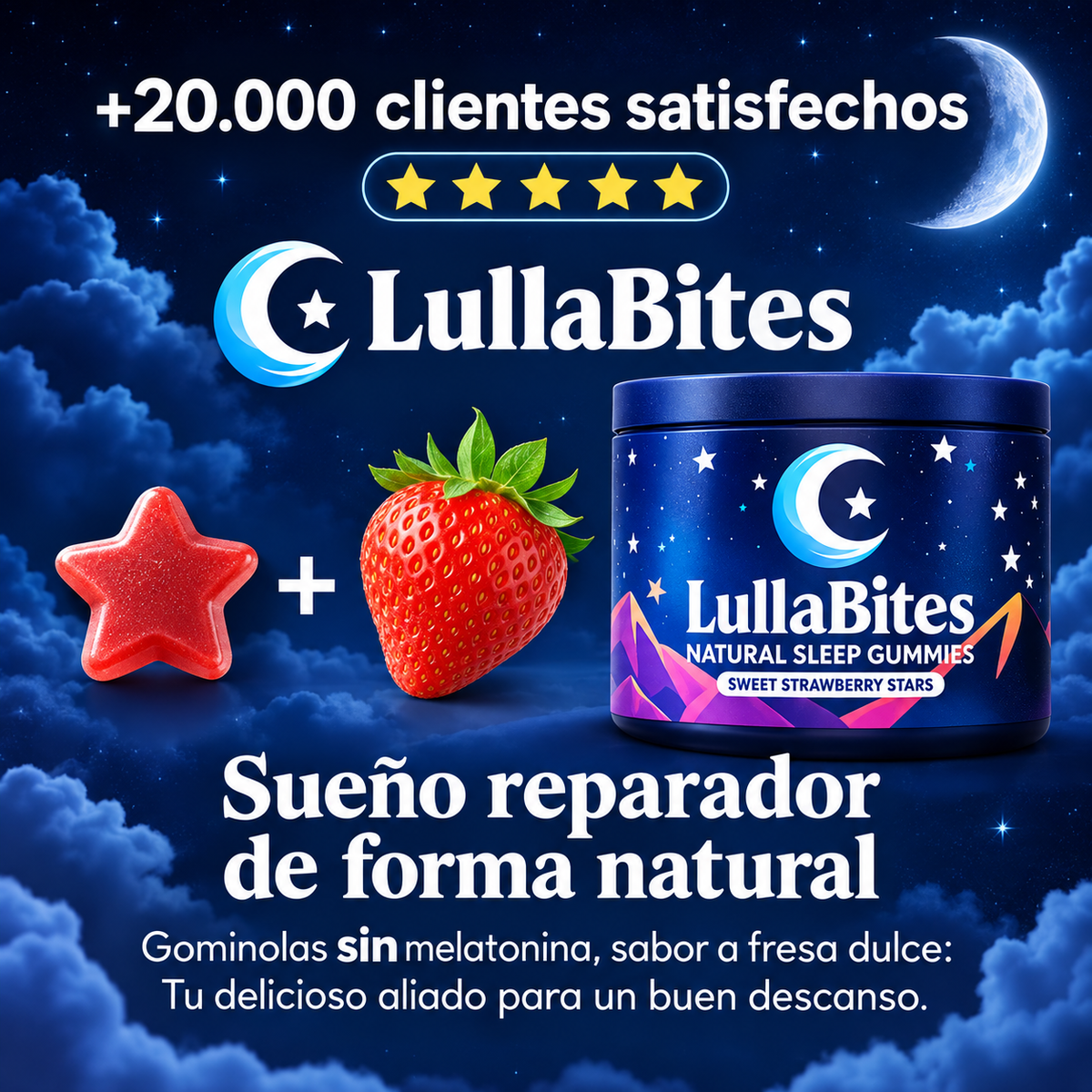 LullaBites – Gomitas Naturales para el Descanso Sin Melatonina