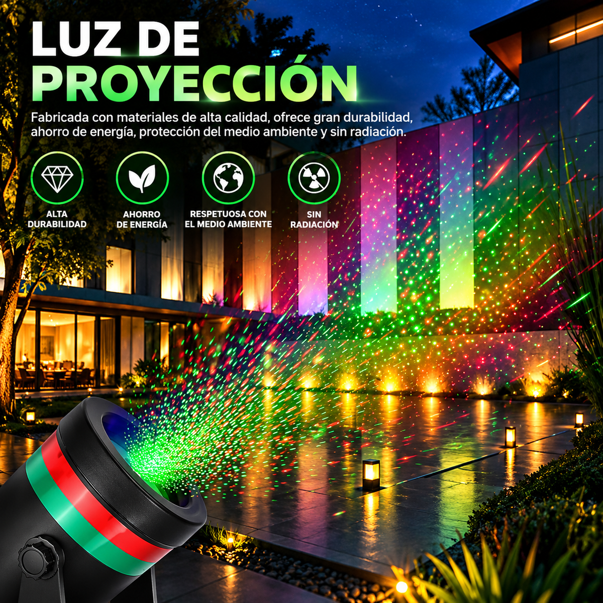 Proyector de Luces de Navidad para Exteriores