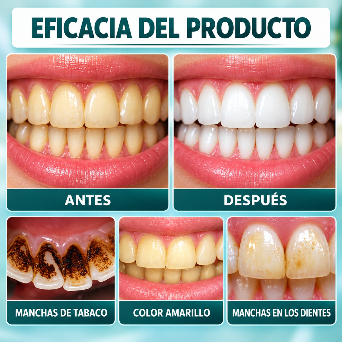 Esmalte Blanqueador Dental de Efecto Instantáneo