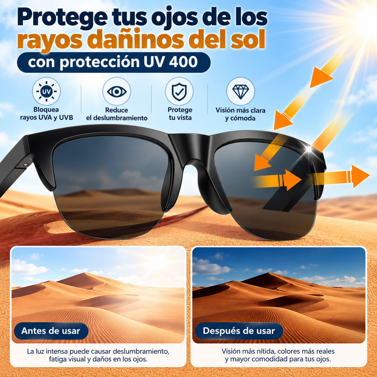 Lentes Inteligentes Bluetooth F-06