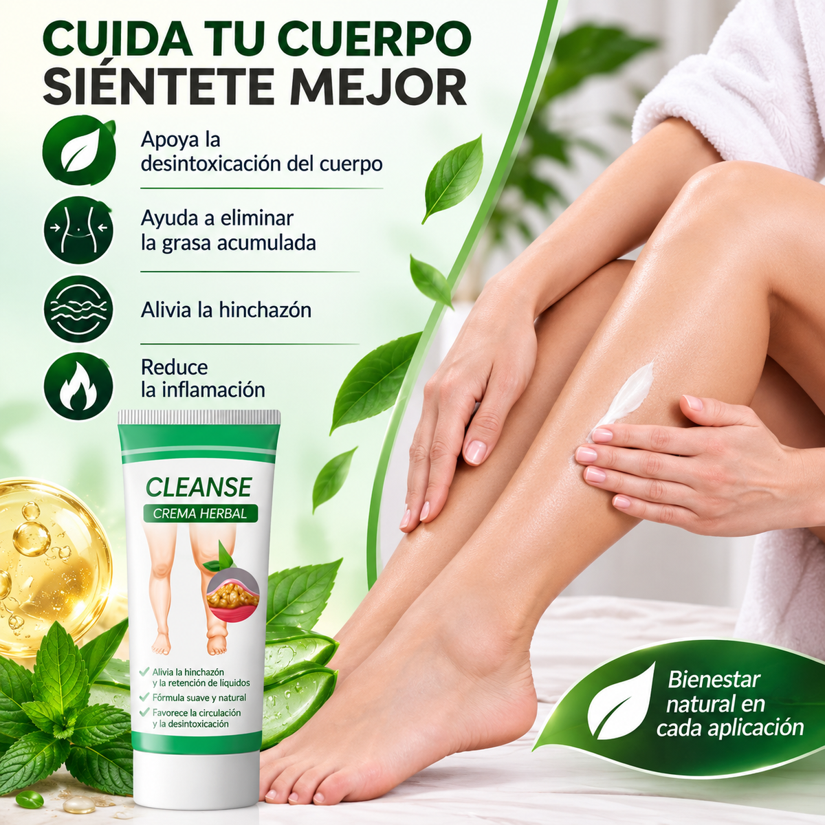 Crema Corporal Swellaway para Piernas y Glúteos