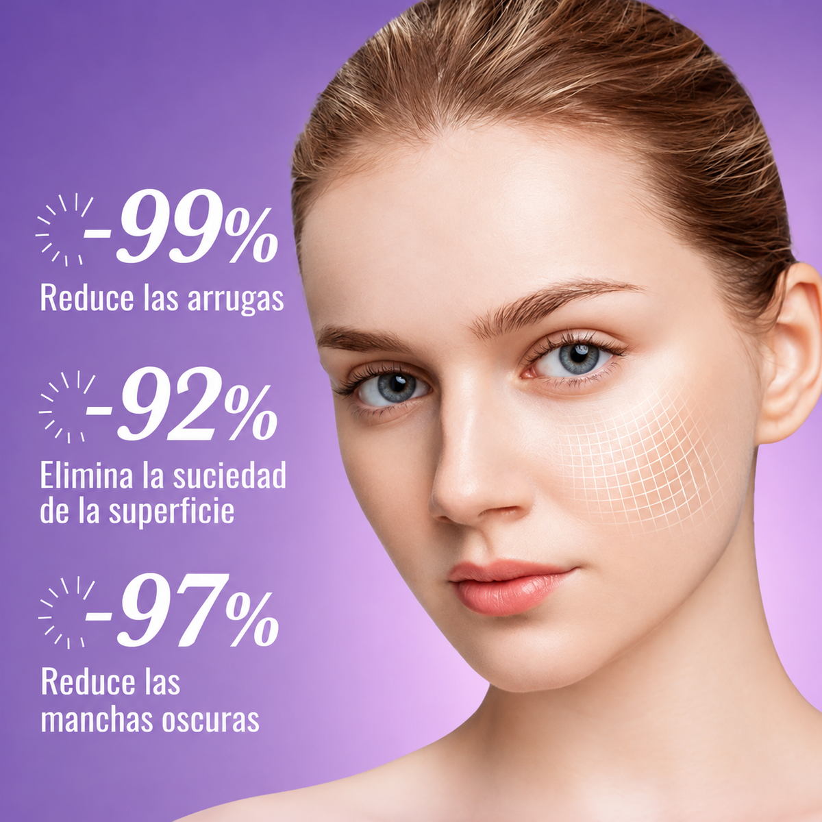Mascarilla Facial Antimanchas SADOER con Niacinamida – Pack de 10 Unidades