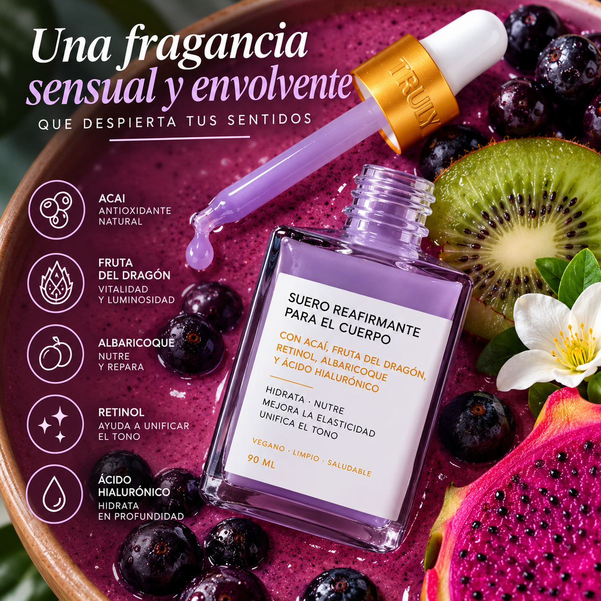 Sérum Reafirmante para Senos con Açaí y Retinol
