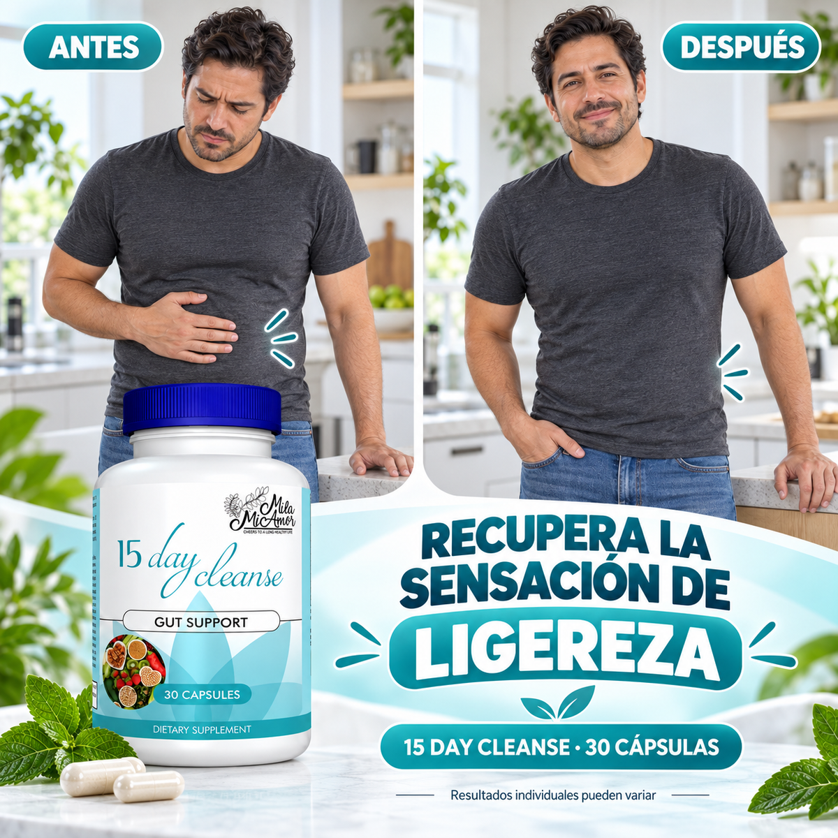 Clean 15™ – Limpieza Digestiva Completa en 15 Días