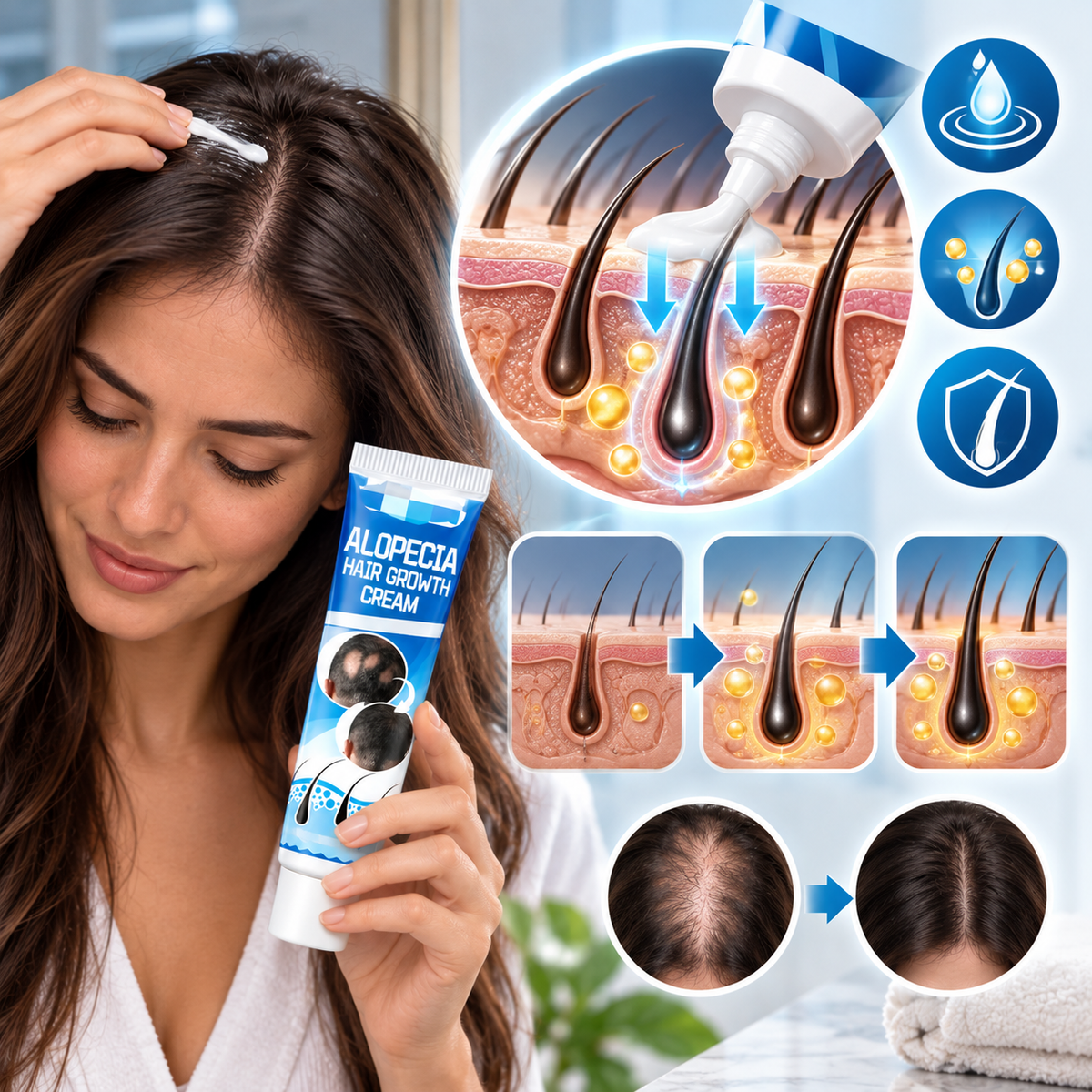 Crema Capilar Fortalecedora para Cabello Débil y con Caída – 20 g