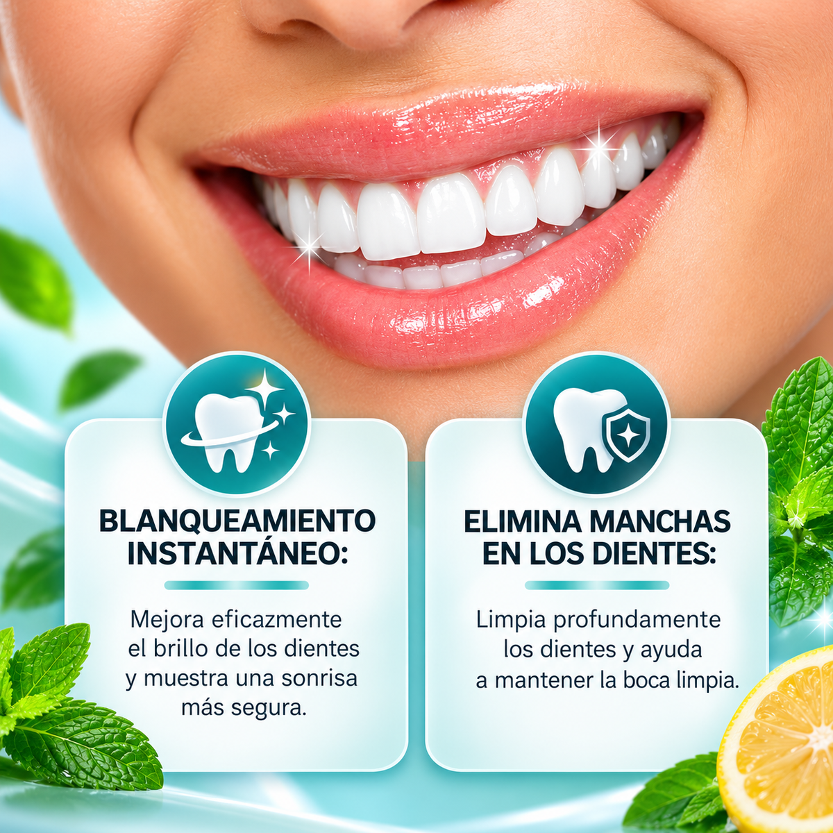 Esmalte Blanqueador Dental de Efecto Instantáneo