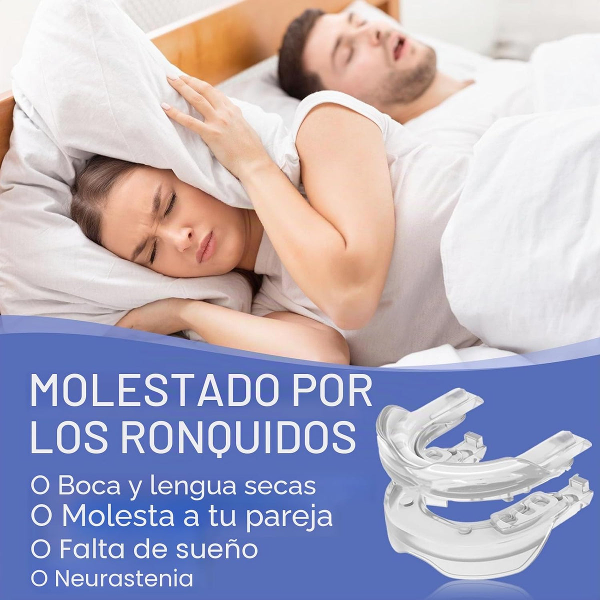 Protector Bucal Nocturno 2 en 1 – Bruxismo y Ronquidos