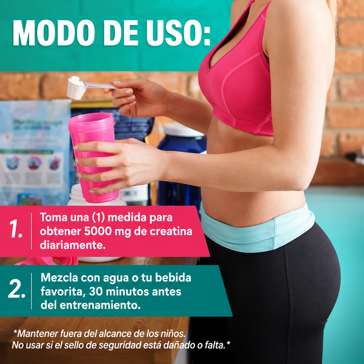 Creatina Monohidrato para Mujeres