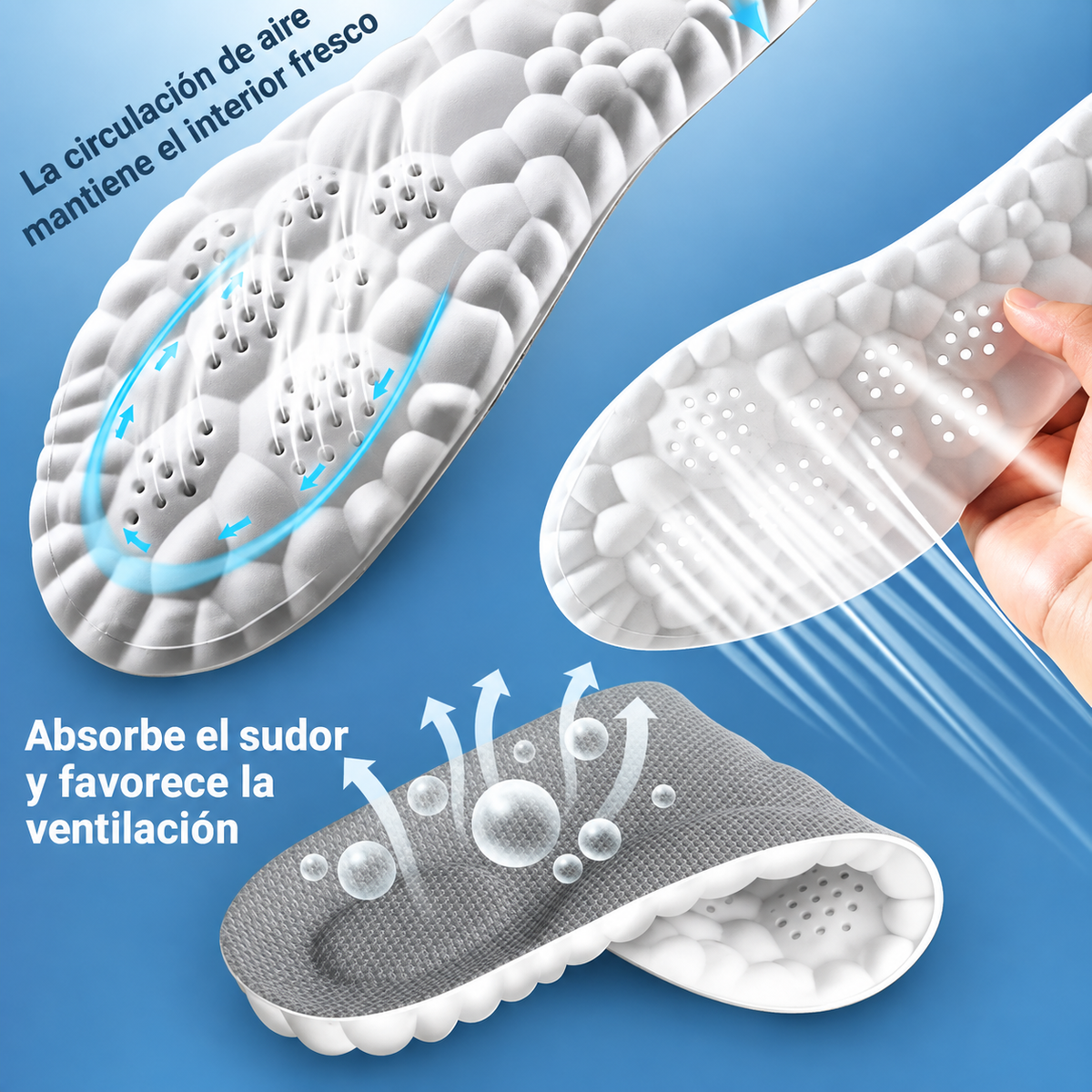 Plantillas 4D Cloud de Espuma Viscoelástica