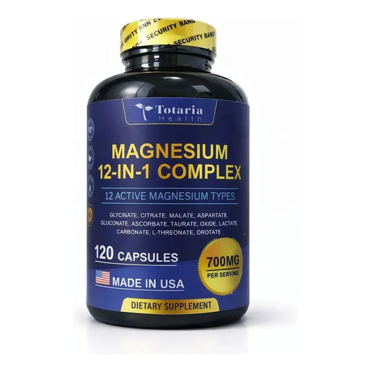 Totaria Health Magnesium 12 en 1 Complex – 120 Cápsulas