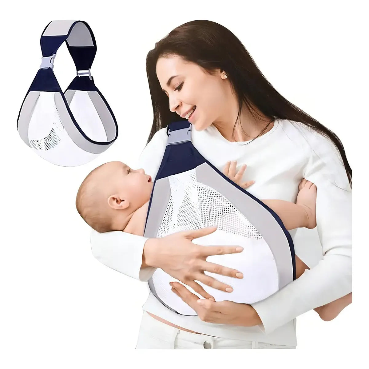 Fular Portabebés Ergonómico, Ajustable y Plegable