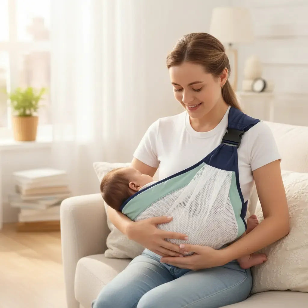 Fular Portabebés Ergonómico, Ajustable y Plegable