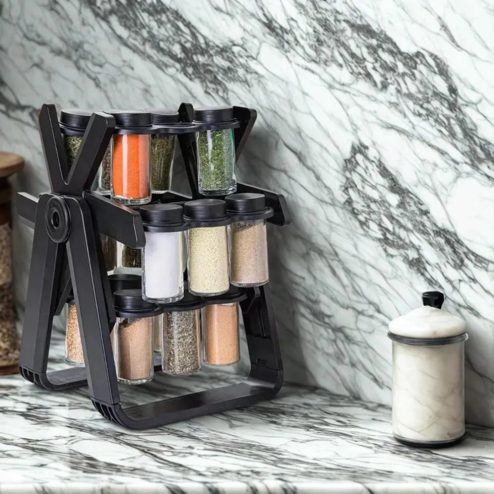 Organizador Giratorio 360° para Especias y Condimentos de Cocina