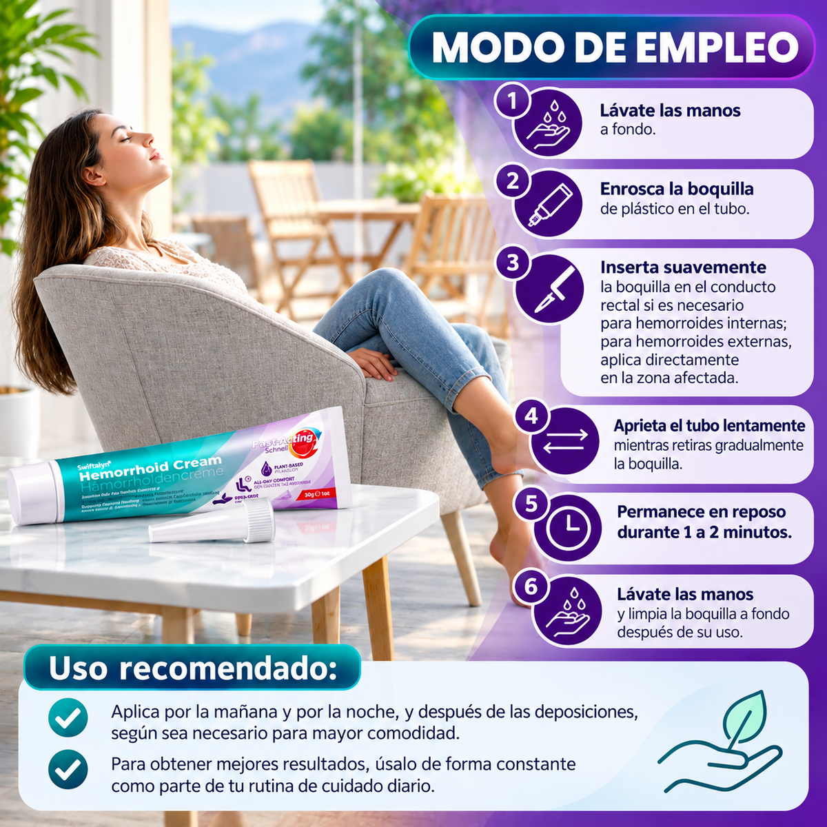 Crema para Hemorroides con Aloe Vera – 30 g