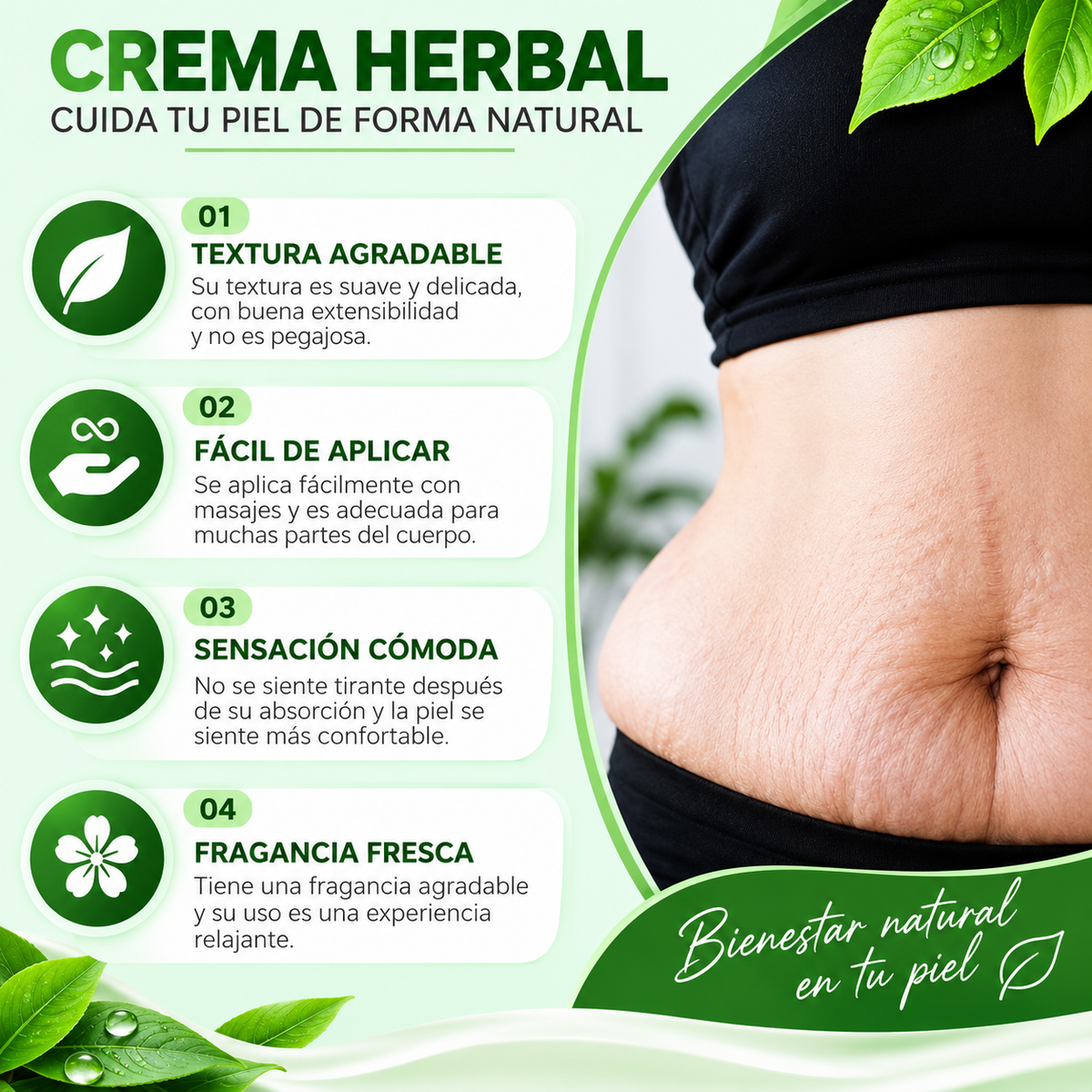 Crema Corporal Swellaway para Piernas y Glúteos