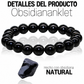 Tobillera Magnética Haloppe de Obsidiana Negra – Pack de 2
