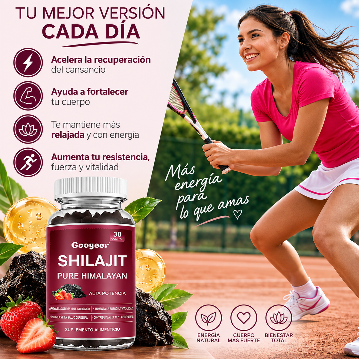 Gomitas de Shilajit Puro del Himalaya