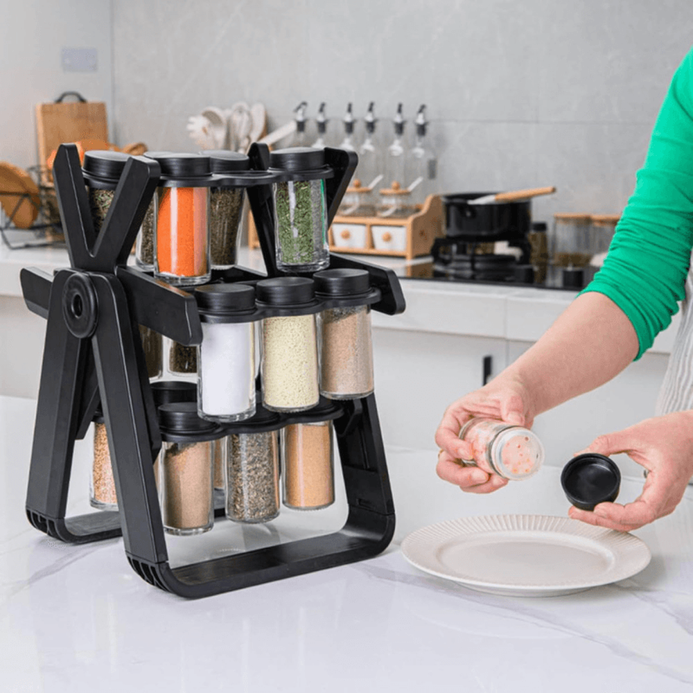 Organizador Giratorio 360° para Especias y Condimentos de Cocina
