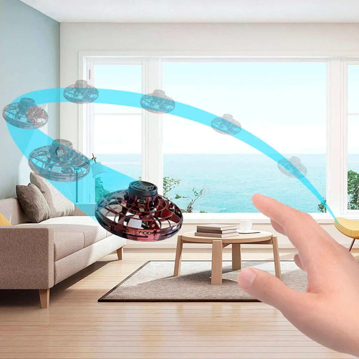 Spinner Volador Tipo OVNI con Efecto Boomerang y Giro 360°