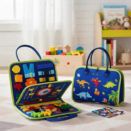 Libro Sensorial Montessori con 16 Actividades para Niños