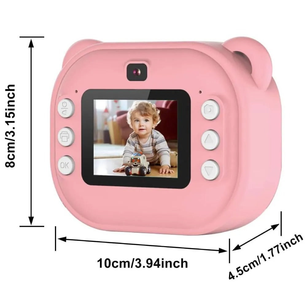 Cámara Infantil de Impresión Instantánea AX3290 con Doble Cámara