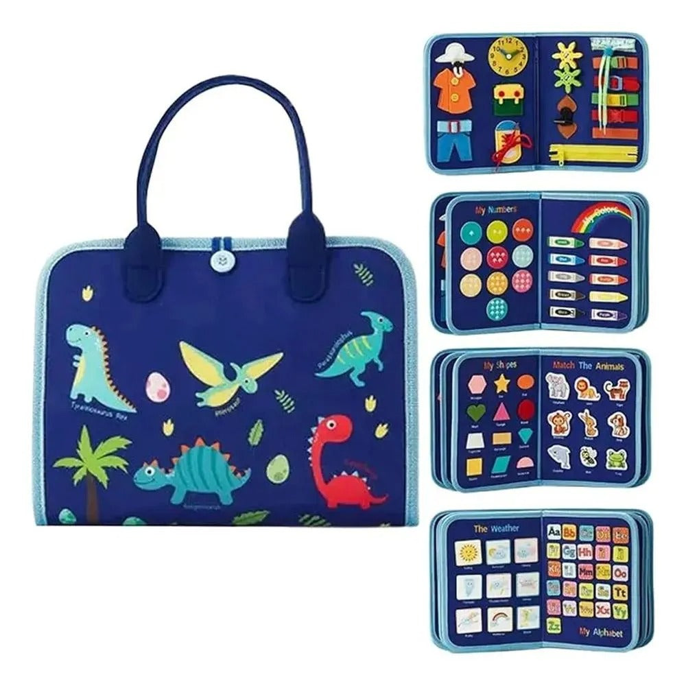 Libro Sensorial Montessori con 16 Actividades para Niños
