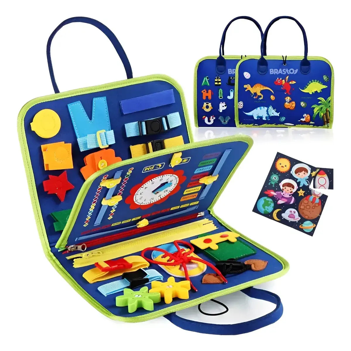 Libro Sensorial Montessori con 16 Actividades para Niños