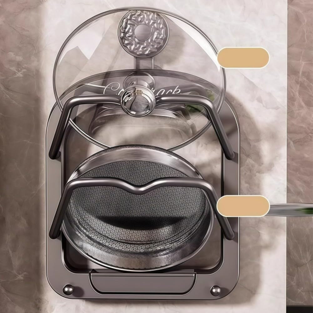 Organizador de Pared para Tapas y Tablas de Cortar con Ventosa