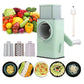 Rallador de Verduras Giratorio Multifuncional con 3 Cuchillas Intercambiables